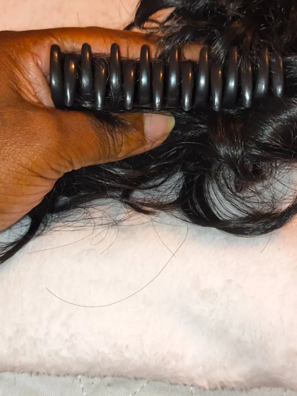 Real Human Hair Claw Clip Messy Bun